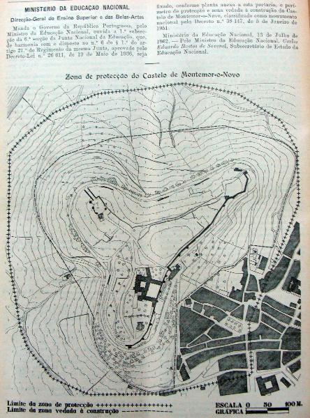Castelo de Montemor-o-Novo, abrangendo as muralhas e os imóveis que se encontram dentro delas