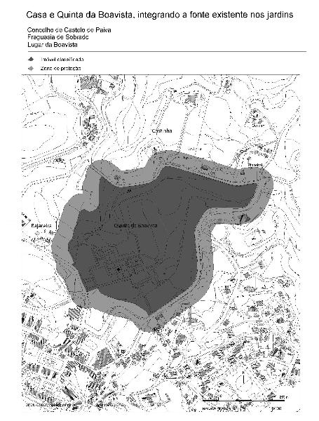 Casa e Quinta da Boavista, integrando a fonte existente nos jardins