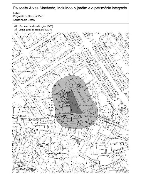 Palacete Alves Machado, incluindo o jardim e o património integrado