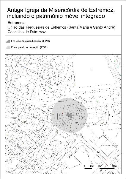 Antiga Igreja da Misericórdia de Estremoz, incluindo o património móvel integrado