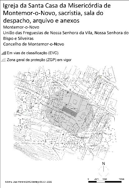 Igreja da Misericórdia de Montemor-o-Novo, sacristia, sala de despacho, arquivo e anexos