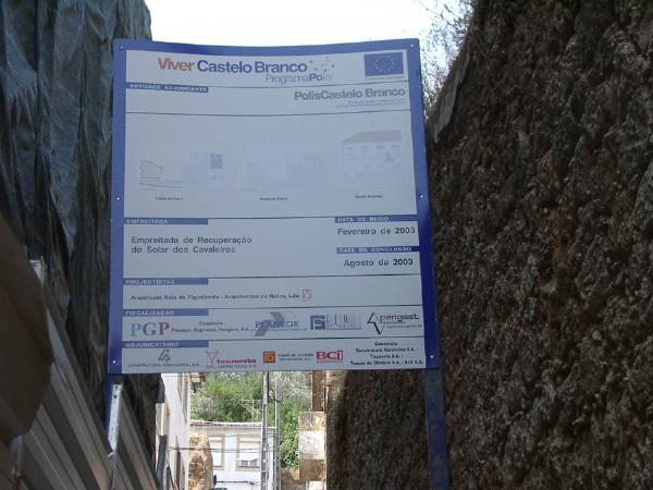 Parte remanescente de palácio do séc. XVIII, na Rua dos Cavaleiros