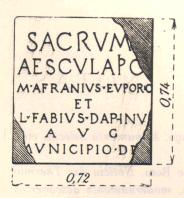 Lápide do Deus Esculápio
