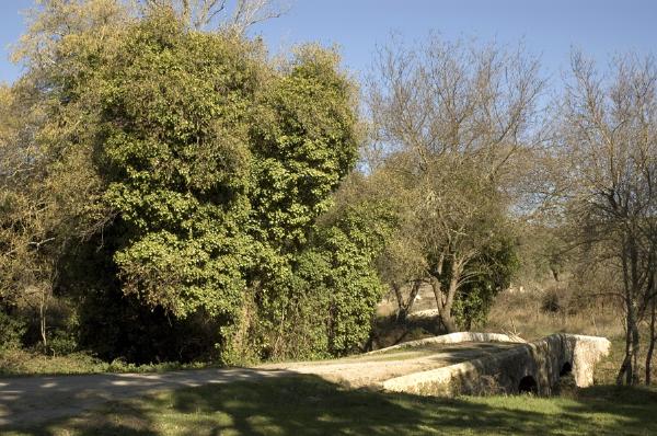 Ponte antiga de Guadalupe sobre a Ribeira de Valverde